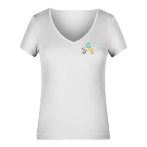 GGS Lady V-Neck T-Shirt weiss